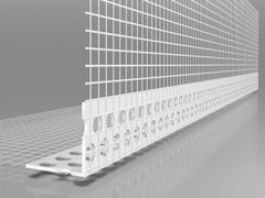 Angolare di protezione in PVC per isolamento termico&nbsp;ANGOLARE IN PVC CON RETE - UNICALCE