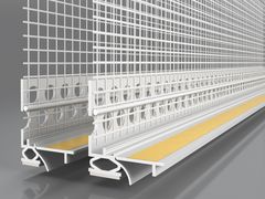 Profilo per spalletta di finestre con membrana e rete in fibra di vetro&nbsp;PROFILO W-2D FLEX - UNICALCE