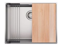 Lavello a una vasca da appoggio in acciaio inox&nbsp;MALMO 60 - PRIMAGRAN