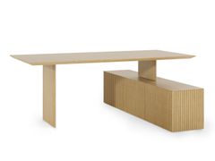 Scrivania ad angolo in legno con scaffali&nbsp;VELASCA - PUNT