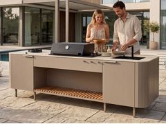 CUCINA DA ESTERNO CON BARBECUE, LAVELLO E FRIGORIFERO&nbsp;ISLA - Q-BOO