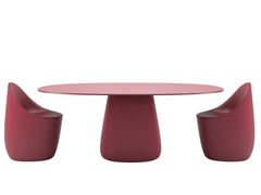 Tavolo da giardino ovale in HPL&nbsp;COBBLE HPL - QEEBOO