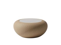 Tavolino da giardino rotondo in polietilene&nbsp;NAMI LOW TABLE MIX - QEEBOO