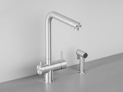 Miscelatore da cucina a 3 vie con purificatore&nbsp;IDEALAQUA INOX 383 + DC055.2 - QUADRO