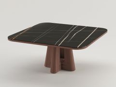 Tavolo da pranzo in marmo e legno&nbsp;LYRA - REDA AMALOU DESIGN