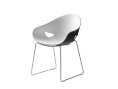 Sedia a slitta in polipropilene con braccioli&nbsp;COT - REDI F�BRICA DE M�VEIS MET�LICOS