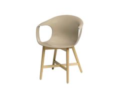 Sedia in polipropilene con base in legno&nbsp;FLICK - REDI F�BRICA DE M�VEIS MET�LICOS