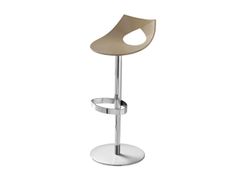 Sgabello in polipropilene con schienale basso ad altezza regolabile&nbsp;NASTRO 027 - REDI F�BRICA DE M�VEIS MET�LICOS