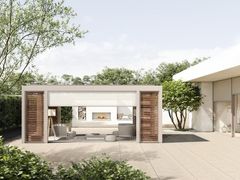 Pergola autoportante in alluminio&nbsp;PURE ESSENCE - RENSON�