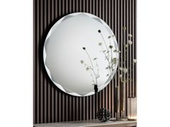 Specchio rotondo in cristallo con cornice da parete&nbsp;GIOIELLO - RIFLESSI