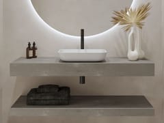 Piano lavabo singolo in Corian�&nbsp;HYLAS CORIAN� - RILUXA HQ