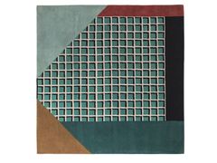 Tappeto quadrato in lana a motivi geometrici&nbsp;RIMINI | Tappeto - TOULEMONDE BOCHART