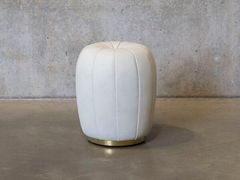 Pouf rotondo in pelle&nbsp;COLLINA - RYTSOLA