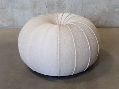 Pouf rotondo in tessuto&nbsp;CONDOTTI - RYTSOLA