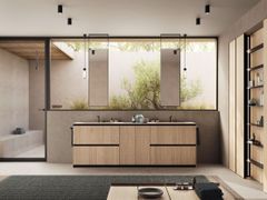 Mobile in rovere Light e Corian� Neutral Concrete&nbsp;MOODE - REXA DESIGN SRL