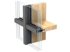 SISTEMA PER FACCIATA CONTINUA IN ALLUMINIO E LEGNO&nbsp;TIMBERWALL 50 - REYNAERS ALUMINIUM