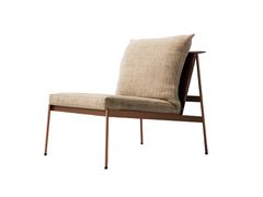 Poltroncina con struttura in acciaio inox e tessuto&nbsp;MERCURY - RITZWELL & CO.