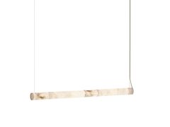 Lampada a sospensione a LED in alabastro&nbsp;BOWIE 130-190 - THE OFFICE COLLECTIVE