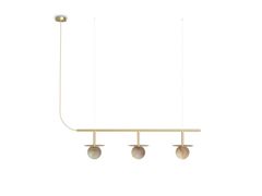 Lampada a sospensione a LED in alabastro&nbsp;ROYAL CHANDELIER LINEAR 3/5 - THE OFFICE COLLECTIVE