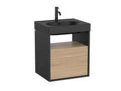 Mobile lavabo singolo in legno con cassetti&nbsp;MERIDIAN A85810 - ROCA SANITARIO