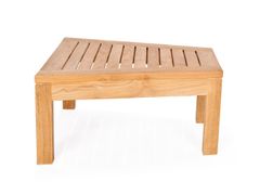 Tavolino da giardino triangolare basso in teak&nbsp;DOTTY - OOSTRO CARPETS