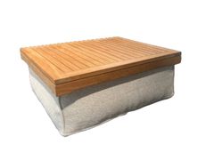 Tavolino da giardino quadrato in teak&nbsp;SILKY - OOSTRO CARPETS