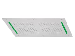Soffione doccia rettangolare da incasso in acciaio inox&nbsp;WELLNESS - 1732 - RUBINETTERIA GIULINI GIOVANNI