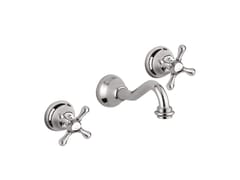 Rubinetto per lavabo a 3 fori a muro&nbsp;LOTUS - 0522 - RUBINETTERIA GIULINI GIOVANNI