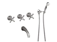 Set vasca a 5 fori a muro con doccetta&nbsp;LOTUS - 0503 - RUBINETTERIA GIULINI GIOVANNI
