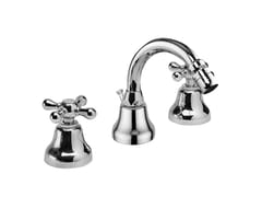 Rubinetto per bidet a 3 fori da piano con bocca orientabile&nbsp;LOTUS - A545 - RUBINETTERIA GIULINI GIOVANNI