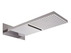 Soffione doccia rettangolare a muro in acciaio inox&nbsp;WELLNESS - 1733-20 - RUBINETTERIA GIULINI GIOVANNI