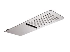 Soffione doccia rettangolare a muro in acciaio inox&nbsp;WELLNESS - 1739 - RUBINETTERIA GIULINI GIOVANNI