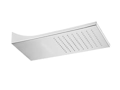 Soffione doccia rettangolare a muro in acciaio inox&nbsp;WELLNESS - 1742/1 - RUBINETTERIA GIULINI GIOVANNI