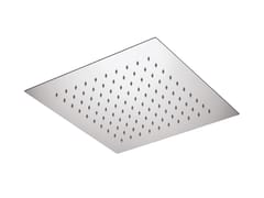 Soffione doccia quadrato da incasso in acciaio inox&nbsp;WELLNESS - 1828 - RUBINETTERIA GIULINI GIOVANNI