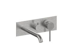 Miscelatore per vasca a muro in acciaio inox con deviatore&nbsp;PEPE XL 316 69528V2 - RUBINETTERIE F.LLI FRATTINI