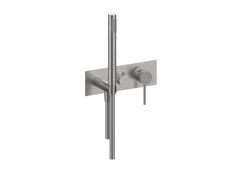 Miscelatore per vasca a muro in acciaio inox con doccetta&nbsp;PEPE XL 316 69529V3 - RUBINETTERIE F.LLI FRATTINI