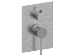 Miscelatore per doccia a 2 fori in acciaio inox con piastra&nbsp;PEPE XL 316 69541 - RUBINETTERIE F.LLI FRATTINI