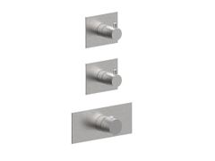 Miscelatore per doccia termostatico a 3 fori in acciaio inox&nbsp;PEPE XL 316 69760V2 - RUBINETTERIE F.LLI FRATTINI