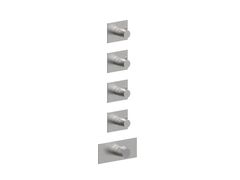 Miscelatore per doccia a 5 fori termostatico in acciaio inox&nbsp;PEPE XL 316 69760V4 - RUBINETTERIE F.LLI FRATTINI