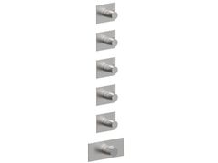 Miscelatore per doccia a 6 fori termostatico in acciaio inox&nbsp;PEPE XL 316 69760V5 - RUBINETTERIE F.LLI FRATTINI