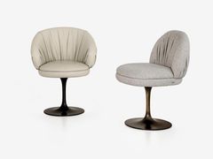 Sedia girevole in pelle&nbsp;FANDANGO SWIVEL - RUGIANO INTERIORS DECORATION