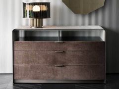 Cassettiera in pelle&nbsp;GRACE - RUGIANO INTERIORS DECORATION