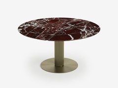 Tavolo rotondo da pranzo in marmo e ottone&nbsp;LIBERTY - RUGIANO INTERIORS DECORATION