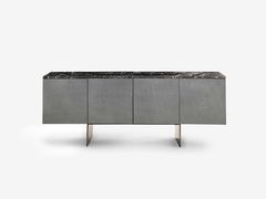 Madia in pelle con ante a battente&nbsp;PENELOPE LOW - RUGIANO INTERIORS DECORATION