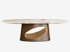 Tavolo ovale da pranzo in marmo&nbsp;RING - RUGIANO INTERIORS DECORATION