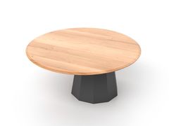 Tavolino da giardino basso in alluminio e teak&nbsp;LACUS - SKLD STUDIO