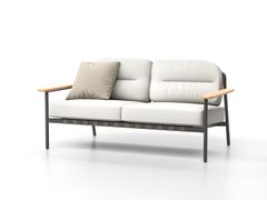 Divano da giardino in alluminio e teak a 2 posti&nbsp;LACUS - SKLD STUDIO