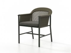 Sedia da giardino in alluminio e corda con braccioli&nbsp;RONDA - SKLD STUDIO