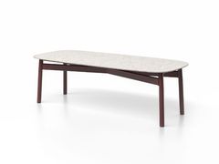 Tavolo da giardino rettangolare in alluminio e pietra&nbsp;SERRA 240 - SKLD STUDIO