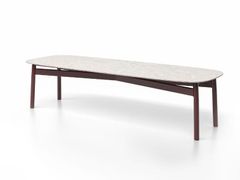 Tavolo da giardino rettangolare in alluminio e pietra&nbsp;SERRA 300 - SKLD STUDIO